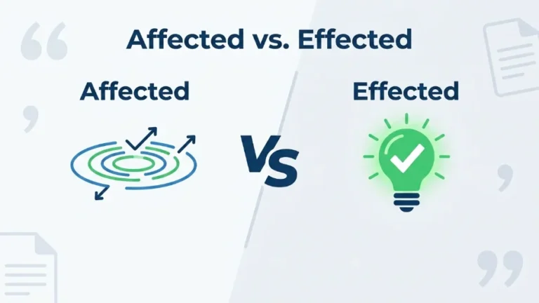 Affected or Effected