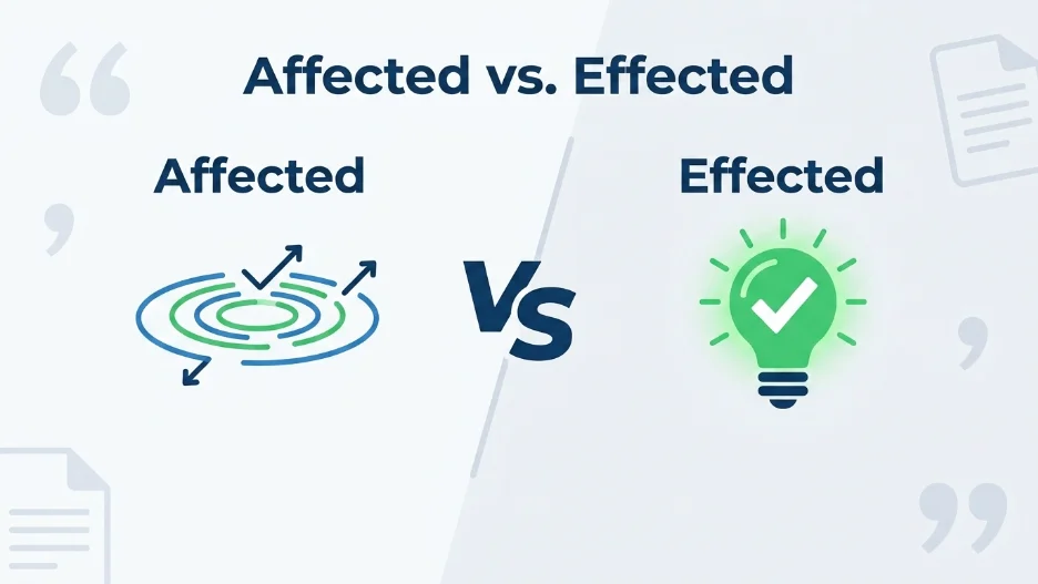 Affected or Effected