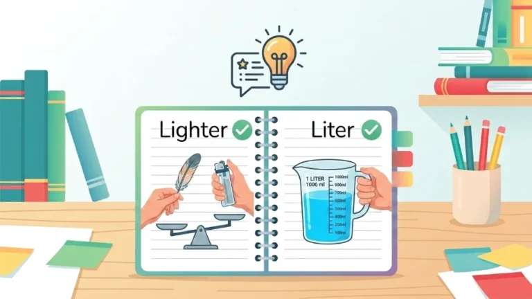 lighter or liter