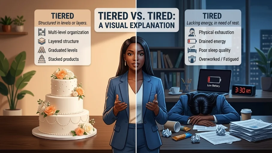tiered or tired