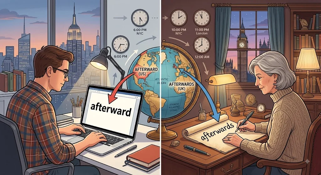 afterward or afterwards