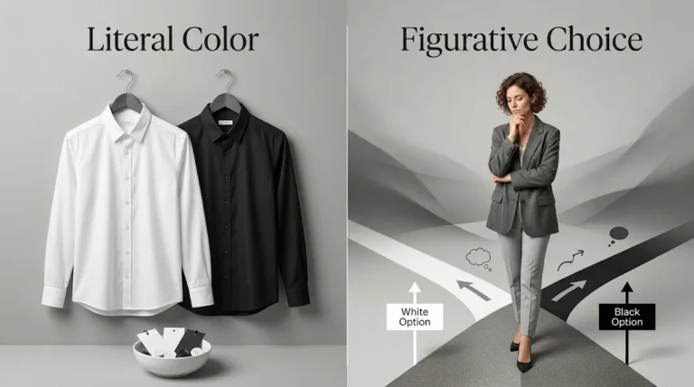 black or white