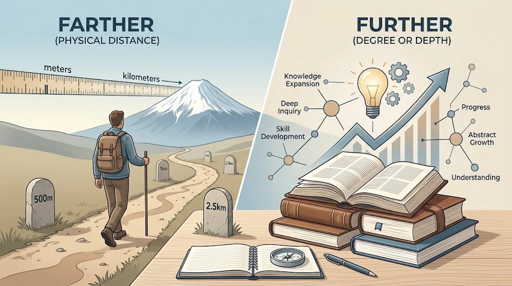 farther or further