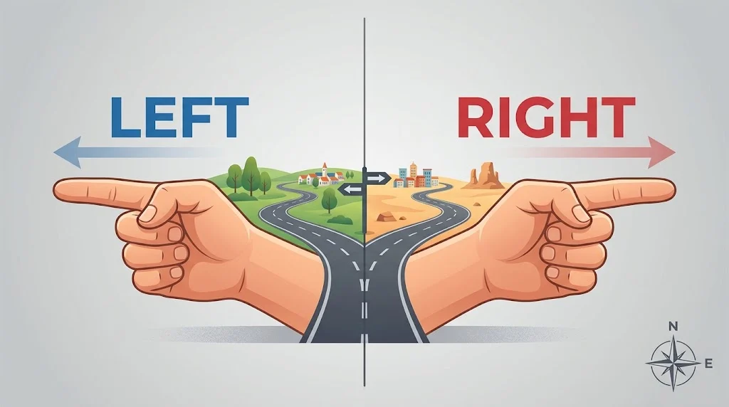 left or right