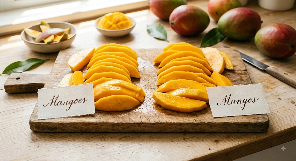 mangoes or mangos