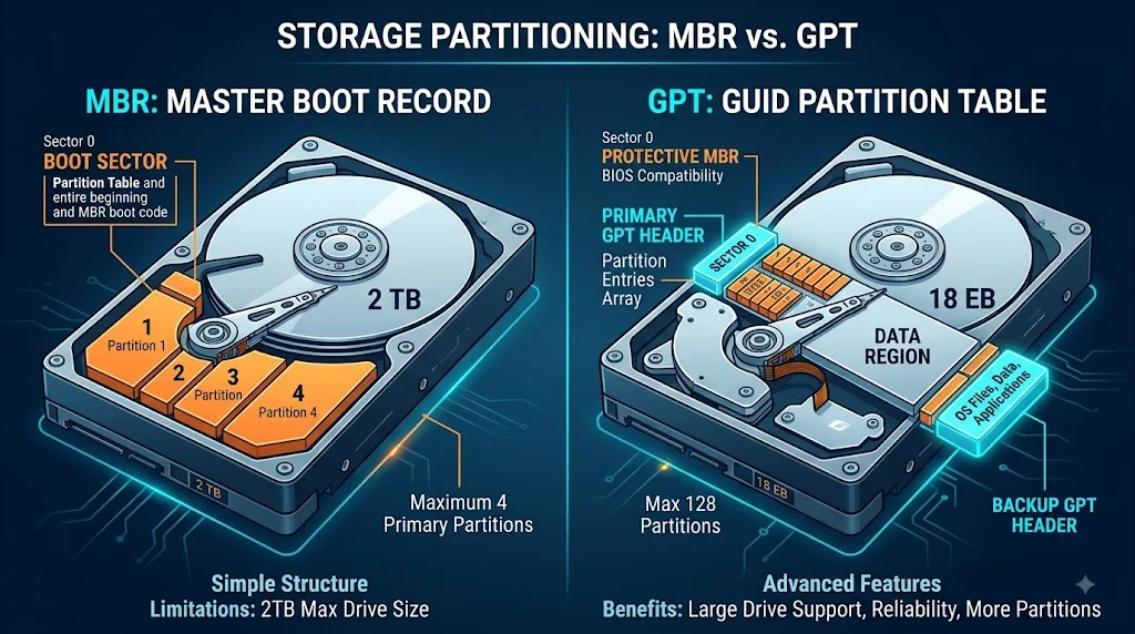 mbr or gpt