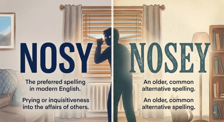nosy or nosey
