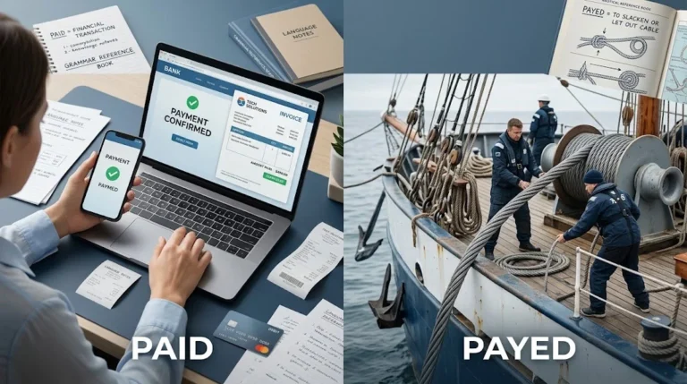 paid or payed