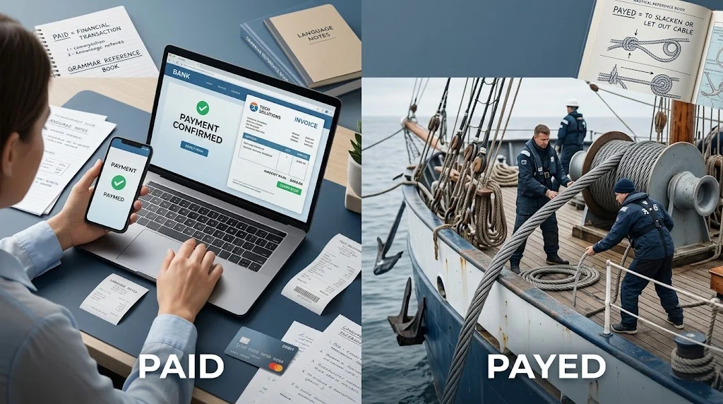paid or payed
