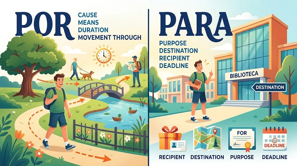 por or para