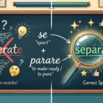 seperate or separate