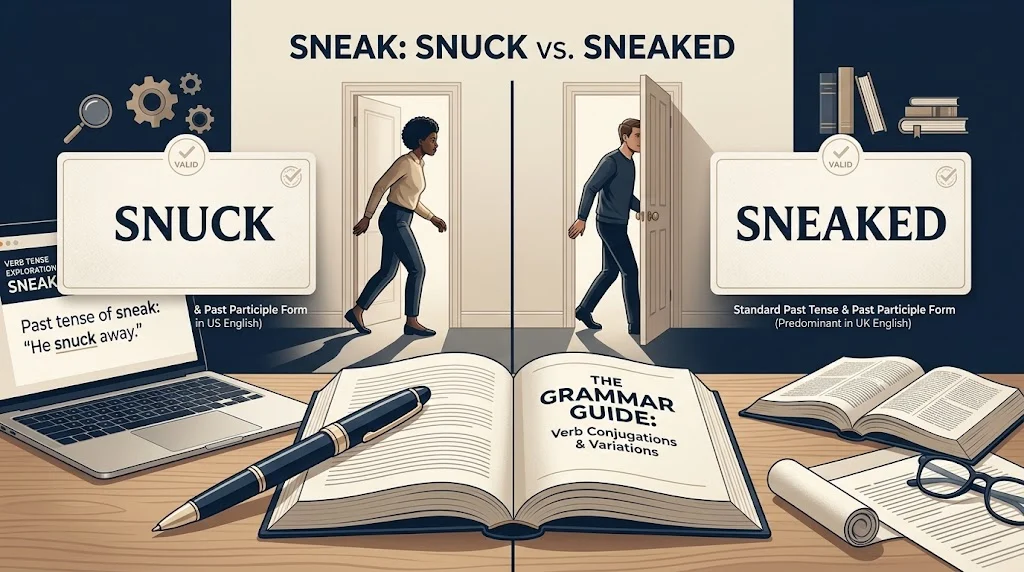 snuck or sneaked