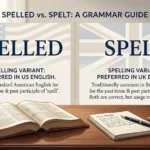 spelled or spelt