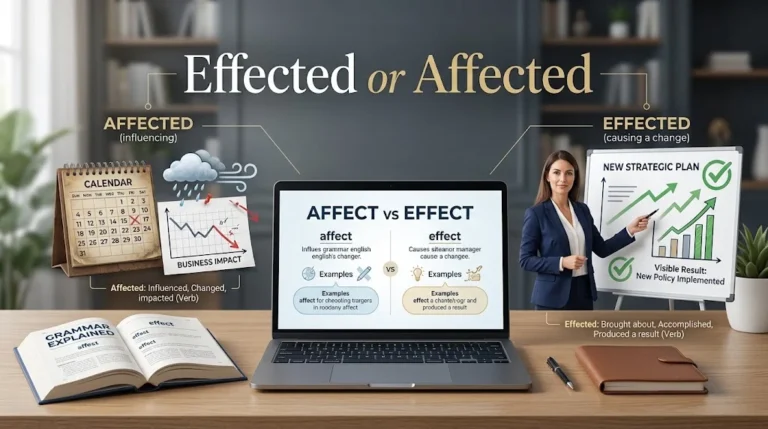 effected or affected