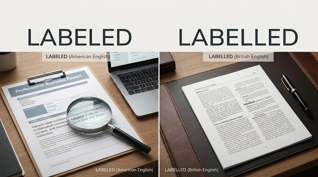 labeled or labelled