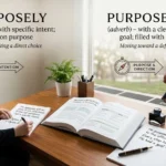 purposely or purposefully