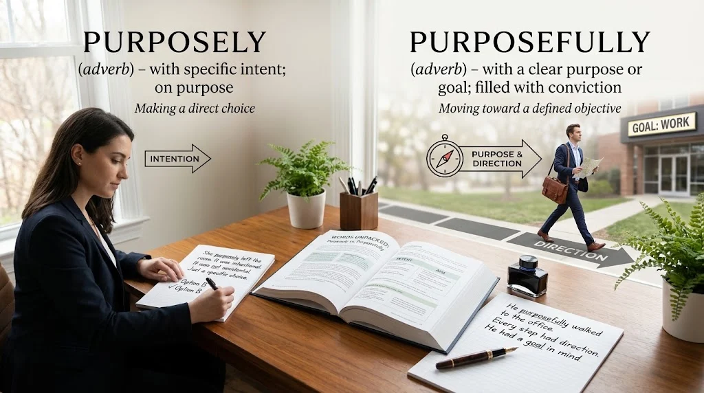 purposely or purposefully