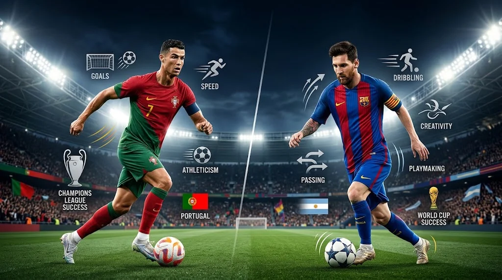 ronaldo or messi