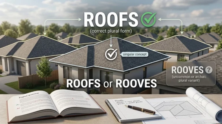roofs or rooves