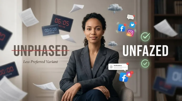 unphased or unfazed