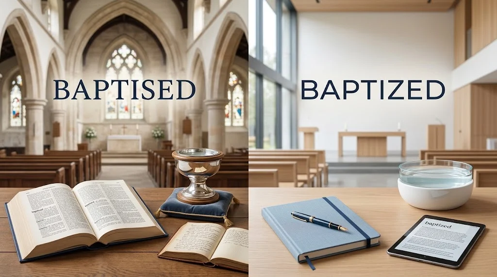 baptised or baptized