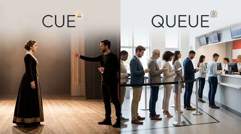 cue or queue
