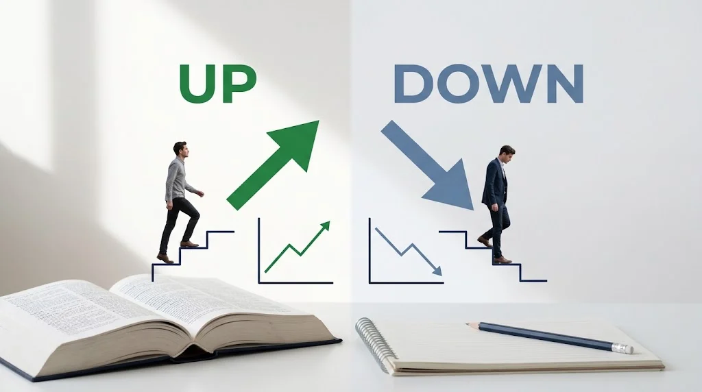 up or down